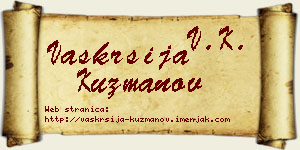 Vaskrsija Kuzmanov vizit kartica